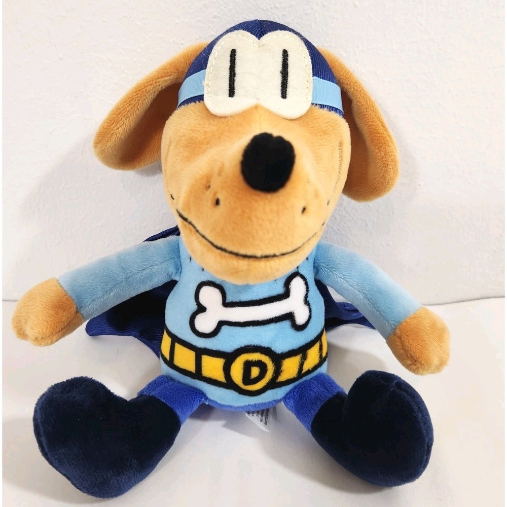 Dog Man Bark Knight Plush 9" MerryMakers Dav Pilkey Scholastic Stuffed Animal